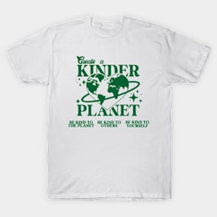 Create a Kinder Planet Vintage Earth Day T-Shirt